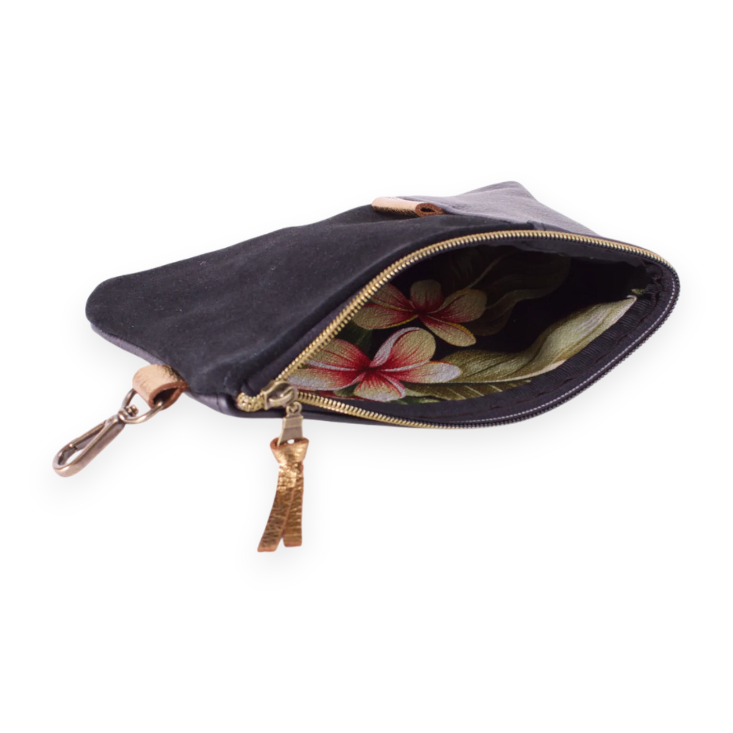 Black Tribeca Zippered Pouch - Image 6