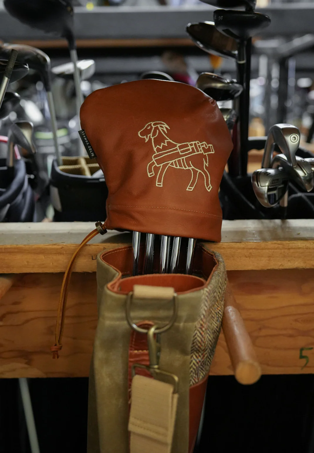 British Tan Aniline Leather Iron Cover - Image 3