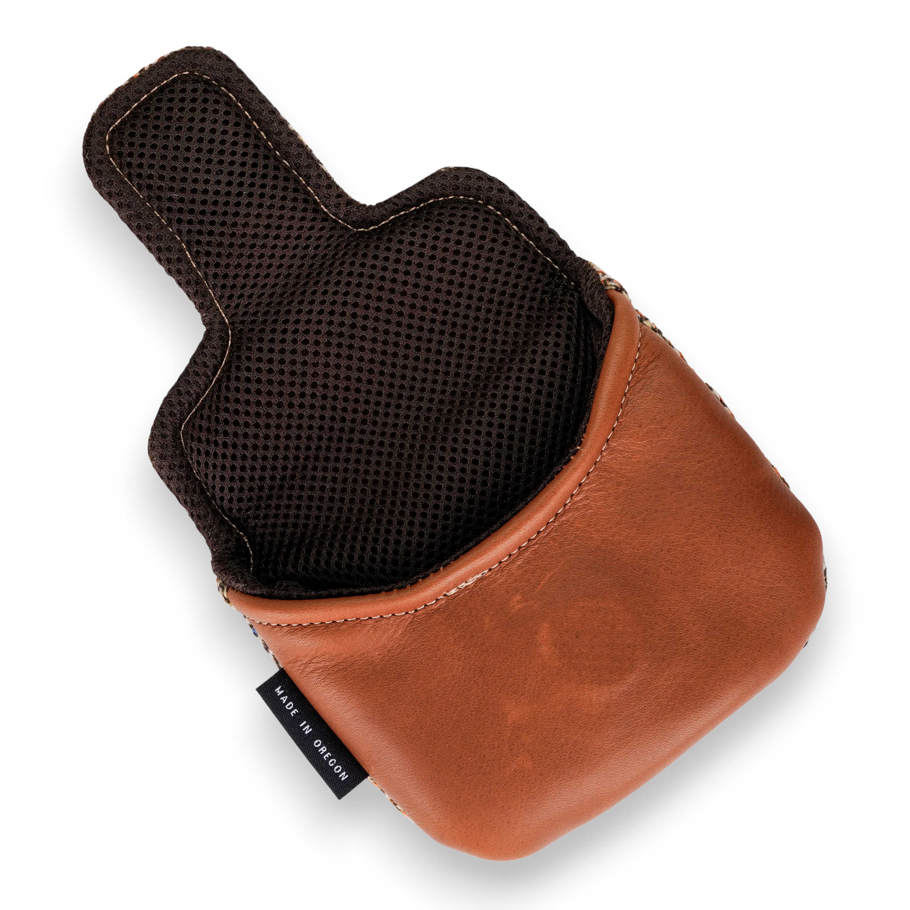 Harris Tweed Glen Plaid Heel Shafted Mallet Putter Cover - Image 3