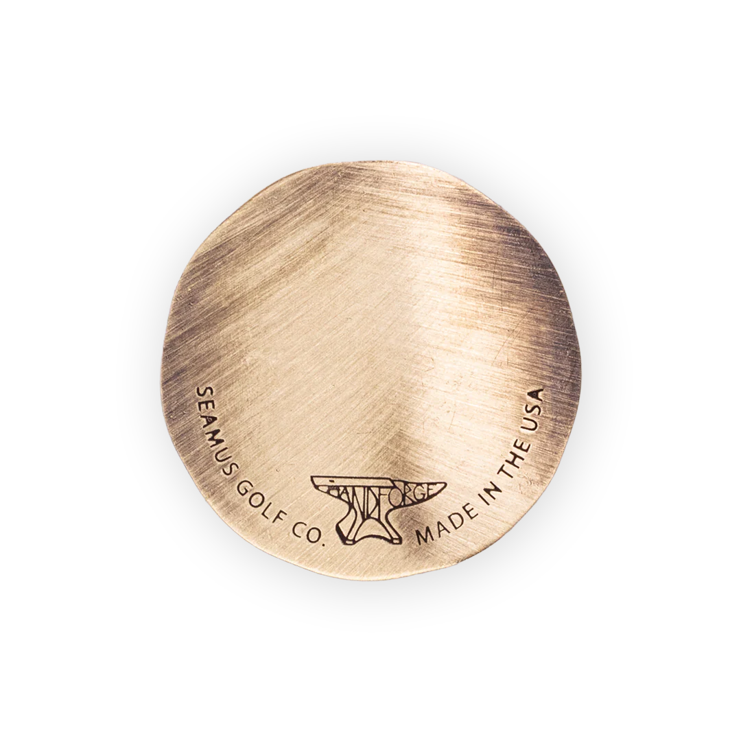 Hand Forged® Go To Your Happy Place Ball Marker - Bronze - Image 2