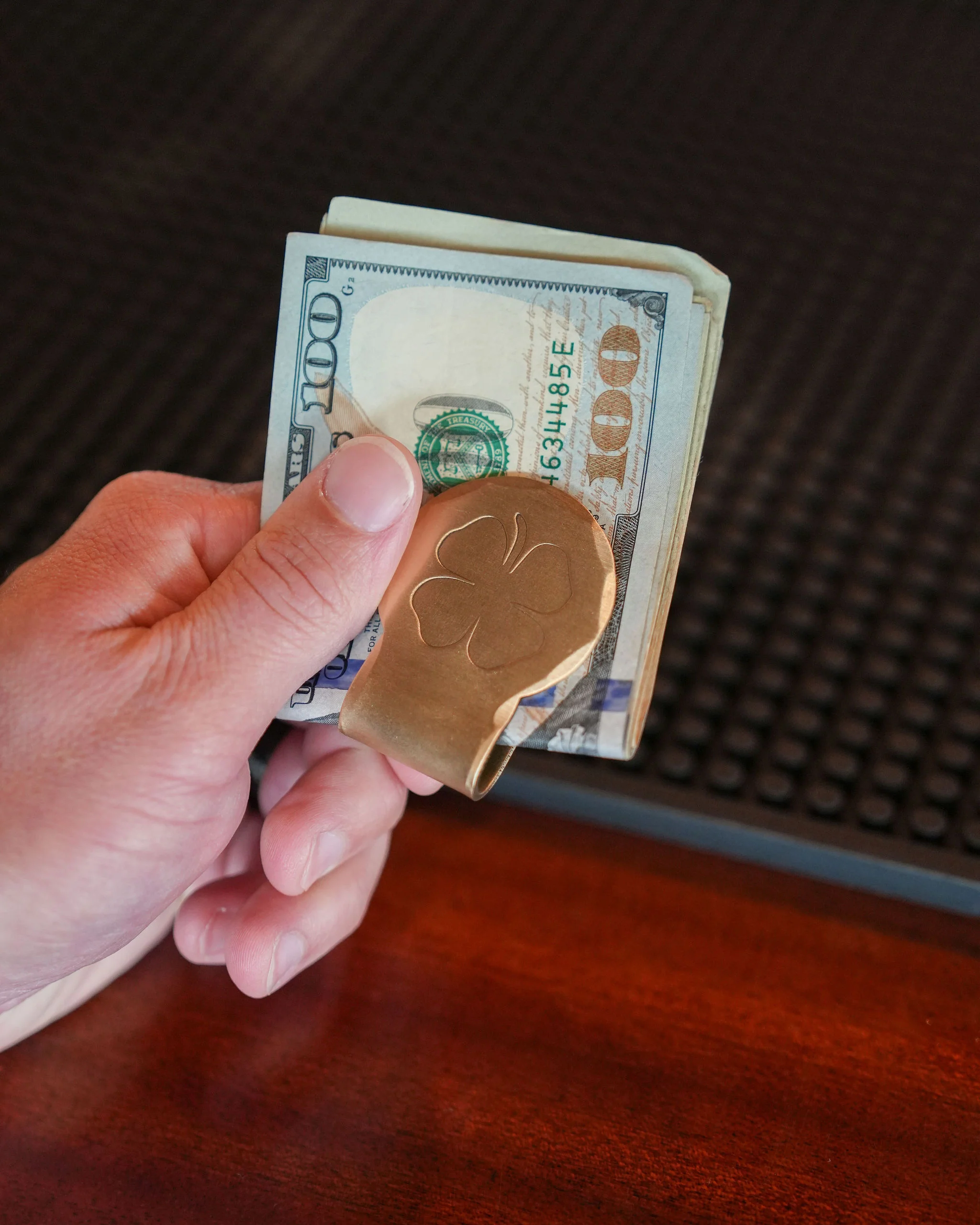 Hand Forged® Limerick Players Badge Bronze Money Clip - Image 2