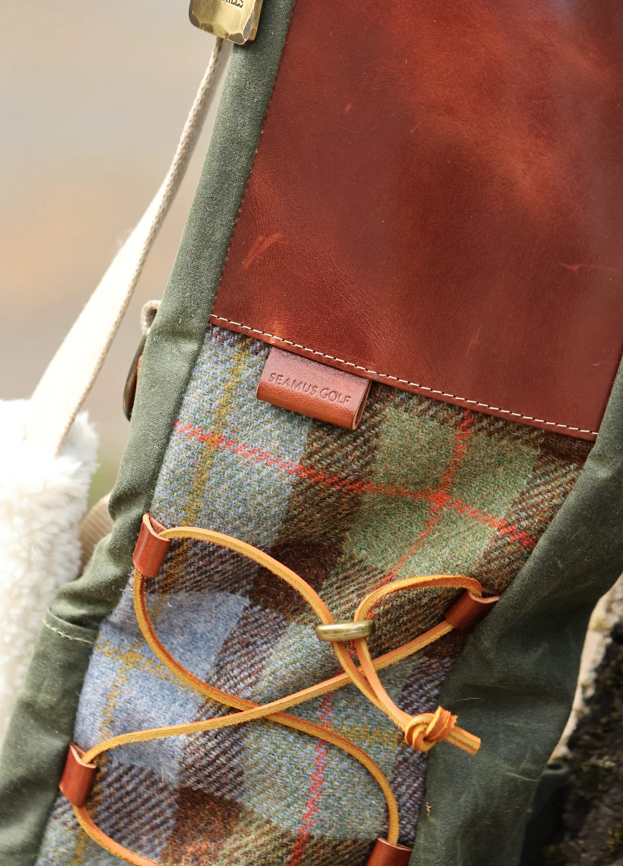 Macleod Check Harris Tweed Sunday Bag - Image 3