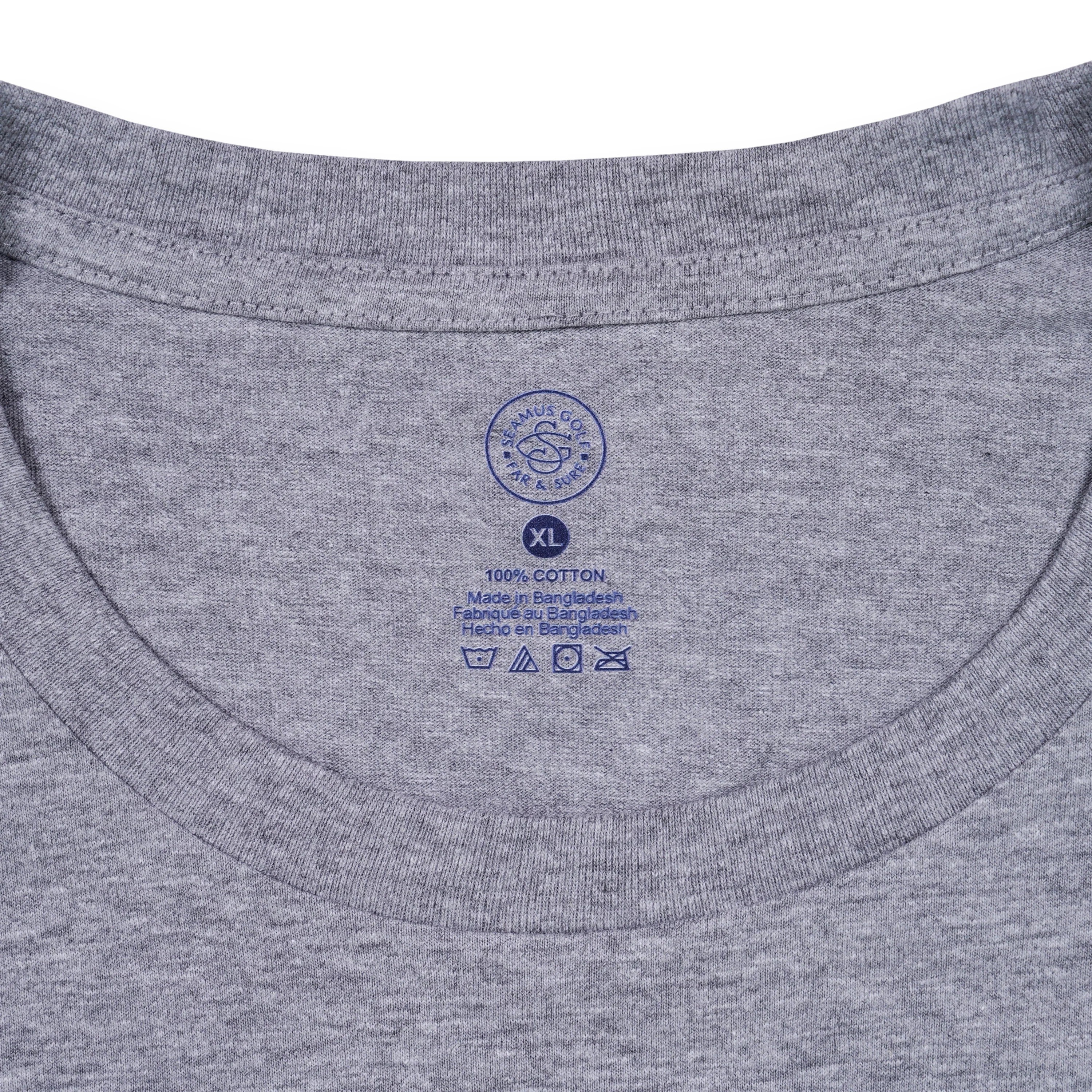 Seamus Goat T-Shirt - Navy on Grey - Image 4