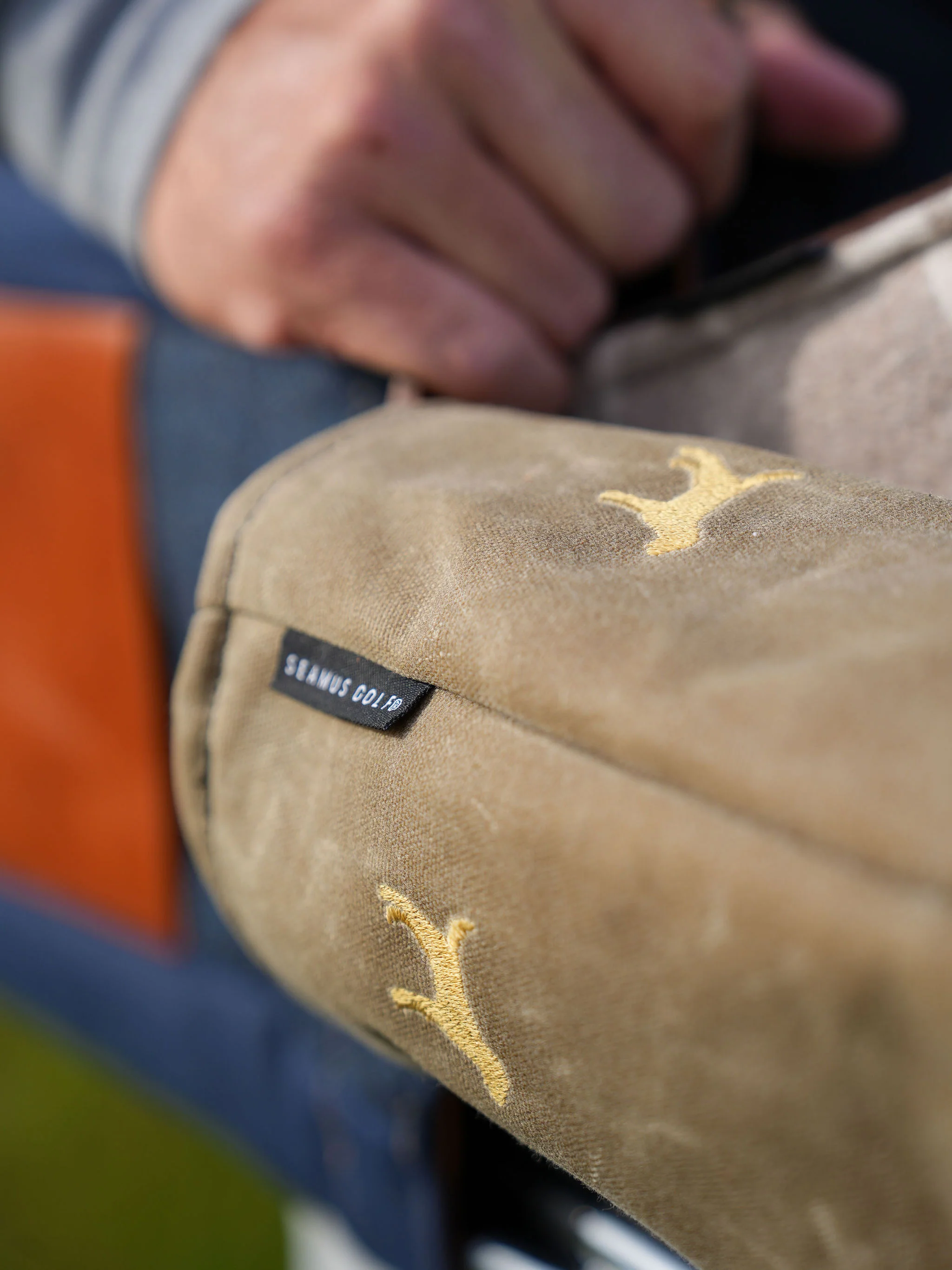 Seamus Lab Head Covers - Sage Waxed Canvas - Image 3