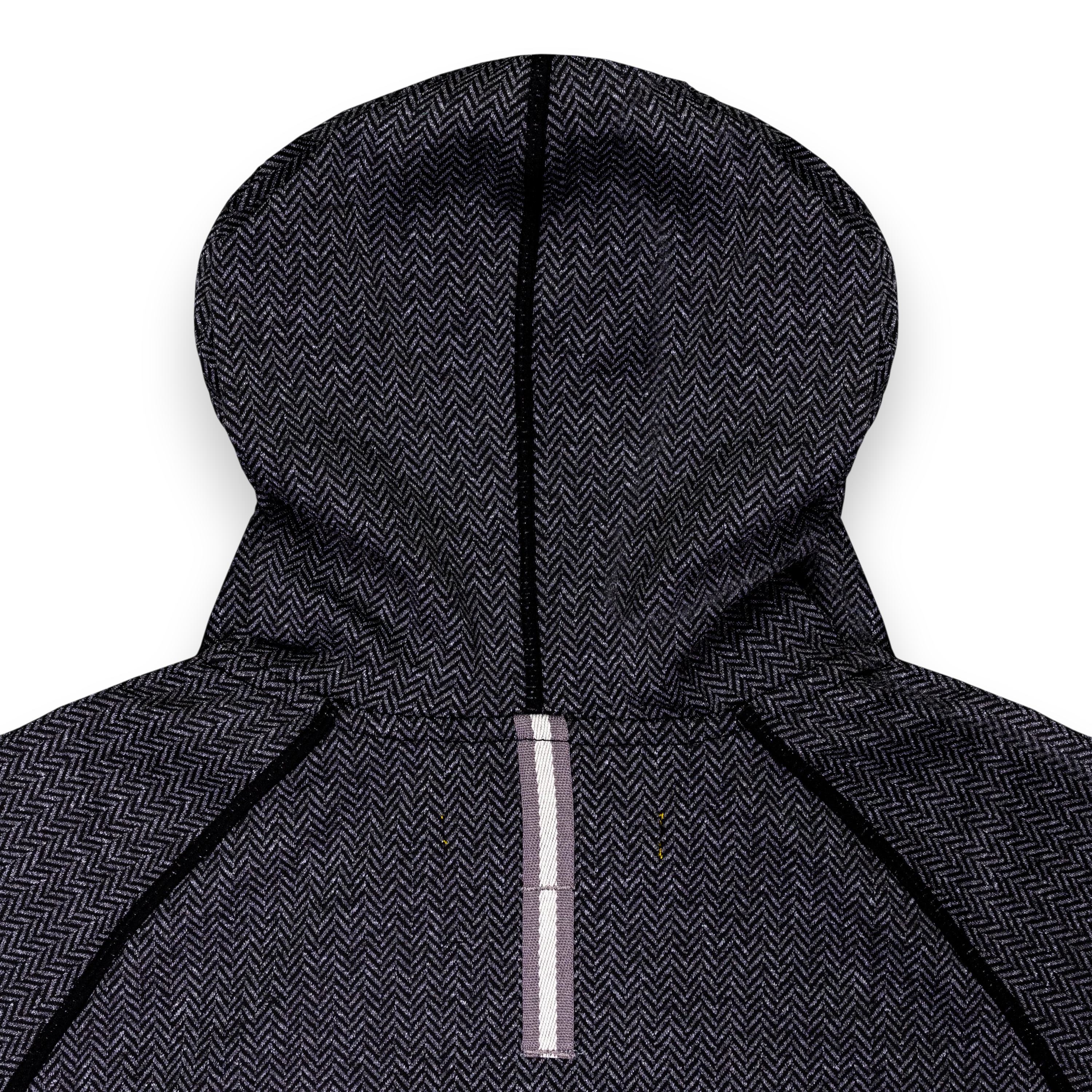 Seamus x Field Day Herringbone Jaquard Hoodie - Black - Image 4