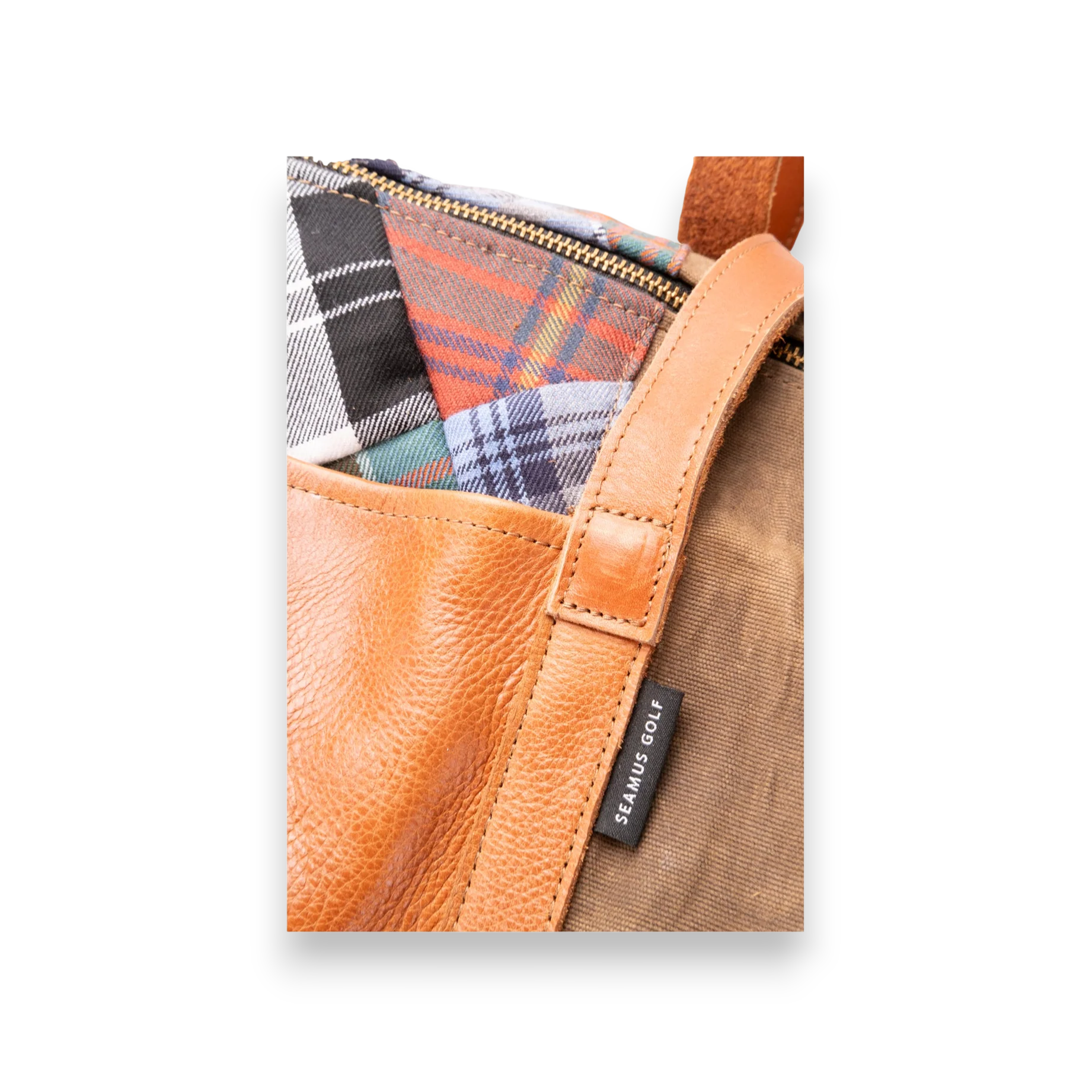 Tartan Patchwork Duffel Bag - Image 4